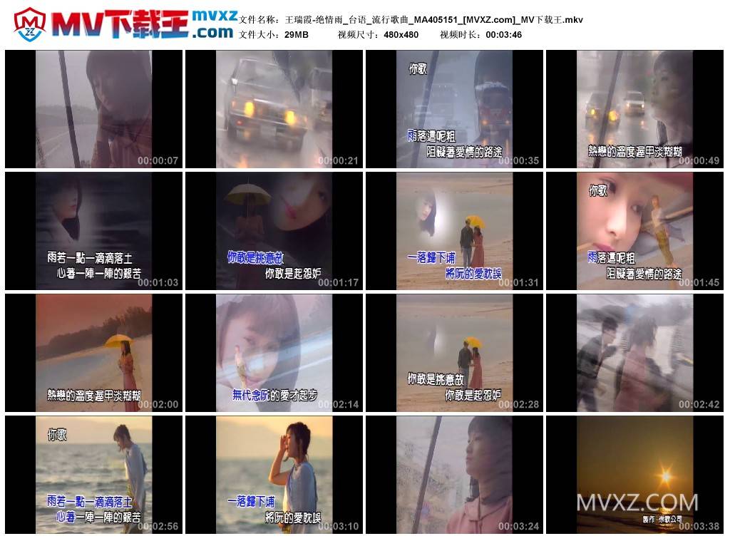 王瑞霞-绝情雨_台语_流行歌曲_MA405151